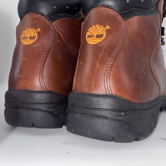 Timberland ACT Brown Leather Women's Gorge MPO Hiking Boots sz 10 Comfort - Picture 11 of 11